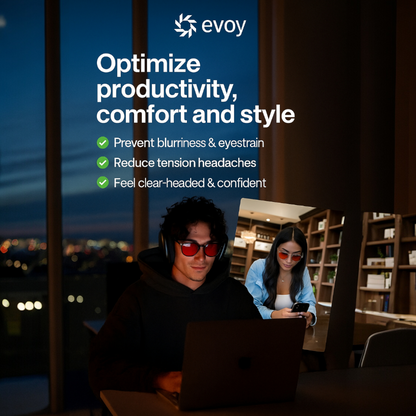 Zone® | Unisex Red Lens Blue Light Glasses