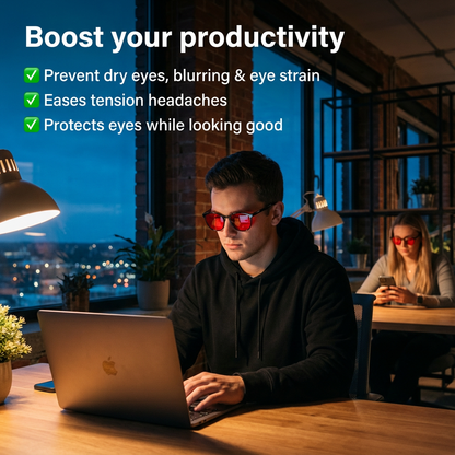Zone® | Unisex Red Lens Blue Light Glasses