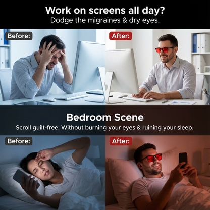 Zone® | Unisex Red Lens Blue Light Glasses